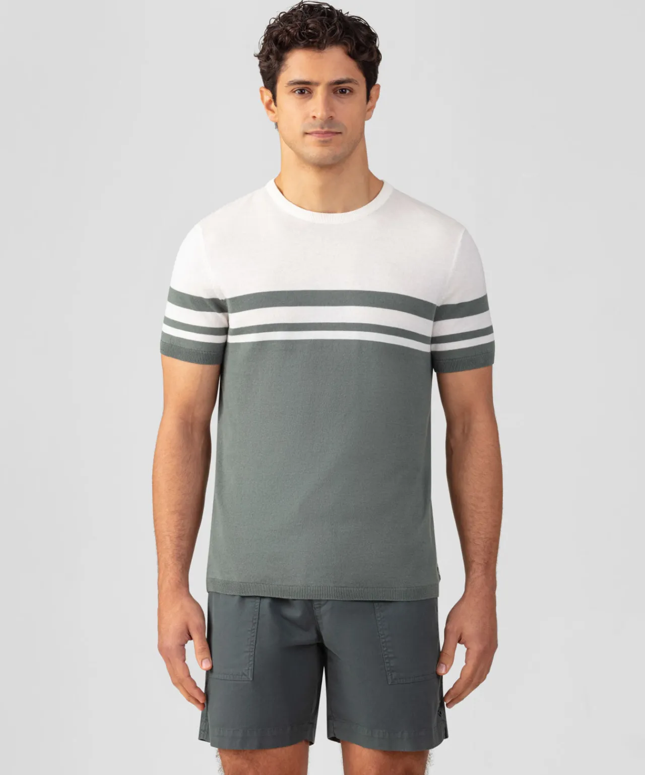 Ron Dorff Lounge T-Shirts | T-Shirts>Bicolor Knitted T-Shirt