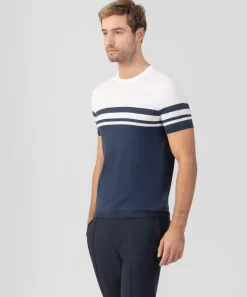 Ron Dorff Lounge T-Shirts | T-Shirts>Bicolor Knitted T-Shirt