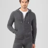 Ron Dorff Cashmere & Knitwear Tops>Cashmere Zipped Hoodie