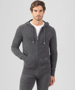 Ron Dorff Cashmere & Knitwear Tops>Cashmere Zipped Hoodie