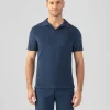 Ron Dorff Polo Shirts>Cotton Terry V Neck Polo