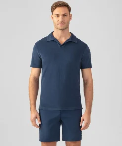 Ron Dorff Polo Shirts>Cotton Terry V Neck Polo