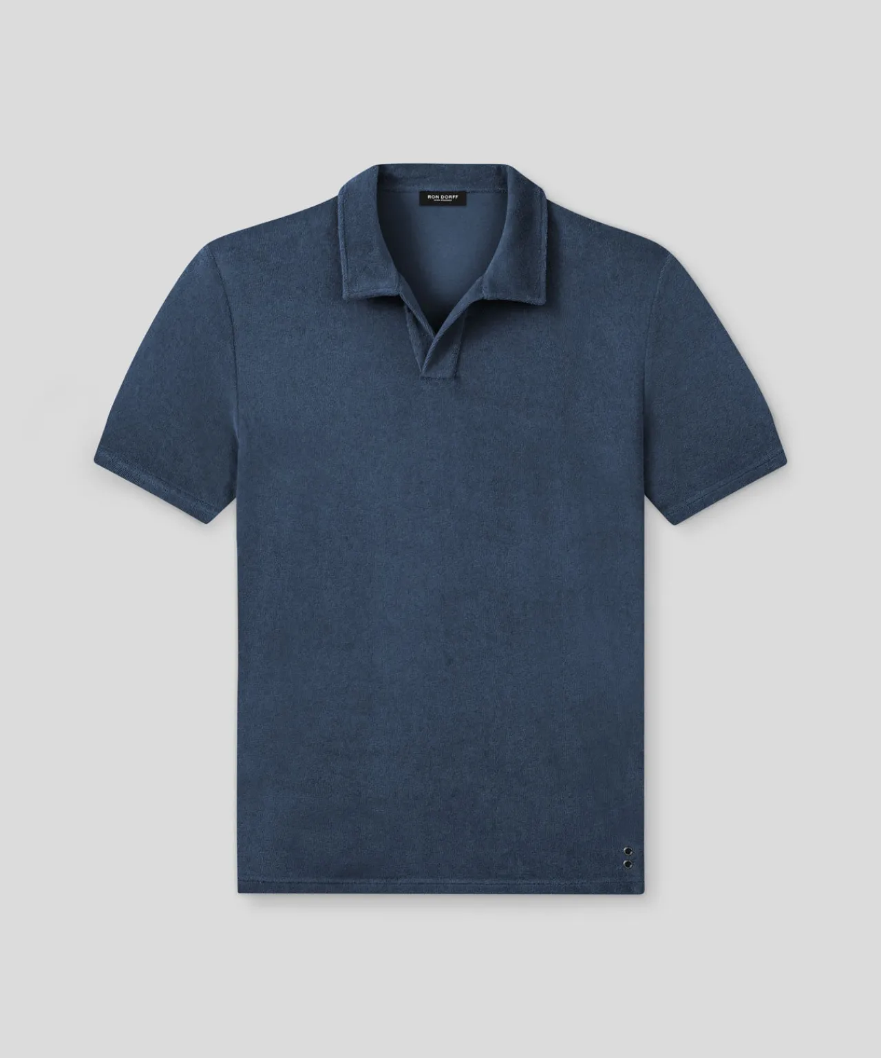 Ron Dorff Polo Shirts>Cotton Terry V Neck Polo