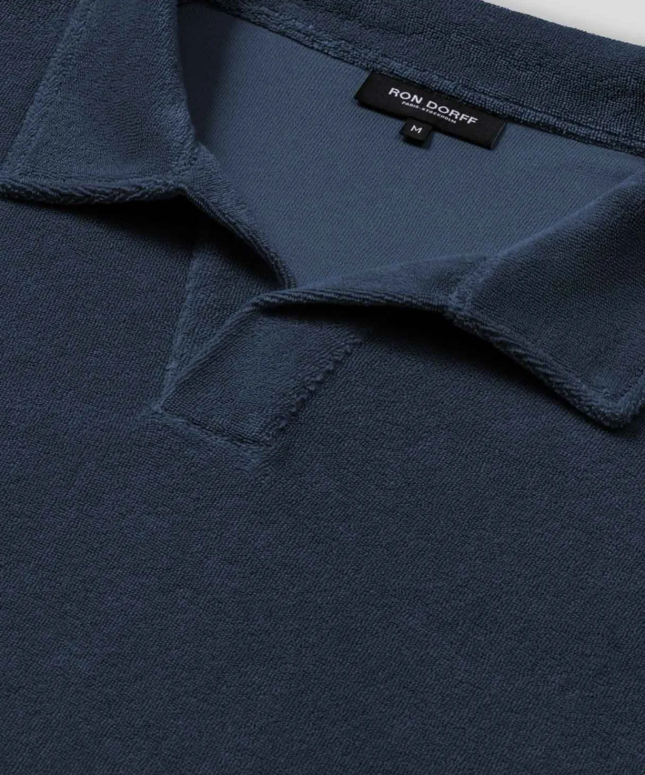 Ron Dorff Polo Shirts>Cotton Terry V Neck Polo