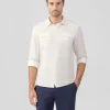 Ron Dorff Shirts>Cotton-Linen Long Sleeve Shirt w. Pockets