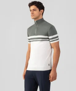 Ron Dorff Polo Shirts>Cotton-Silk RD Polo Bicolor