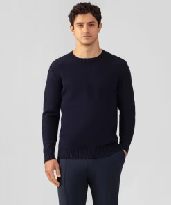 Ron Dorff Cashmere & Knitwear Tops>Cotton-Wool Sweater w. Side Rib