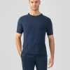 Ron Dorff Lounge T-Shirts | T-Shirts>Knitted T-Shirt w. Side Stripes