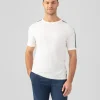 Ron Dorff Lounge T-Shirts | T-Shirts>Knitted T-Shirt w. Side Stripes