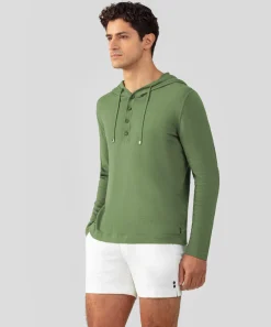 Ron Dorff Cashmere & Knitwear Tops>Light Cotton-Silk Hoodie Sweater