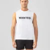 Ron Dorff Lounge T-Shirts | T-Shirts>Organic Cotton Sleeveless T-Shirt "WANTED"