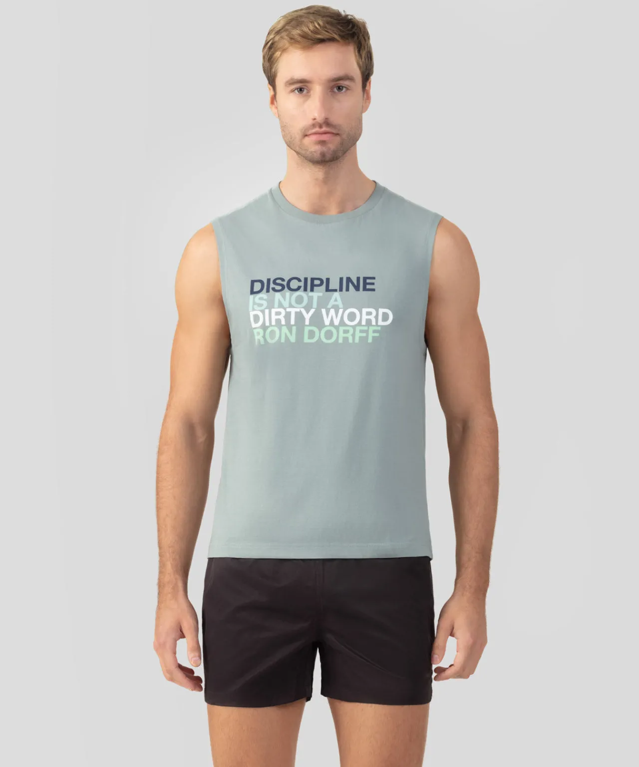 Ron Dorff Lounge T-Shirts | T-Shirts>Organic Cotton Sleeveless T-Shirt "DISCIPLINE"