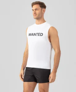 Ron Dorff Lounge T-Shirts | T-Shirts>Organic Cotton Sleeveless T-Shirt "WANTED"