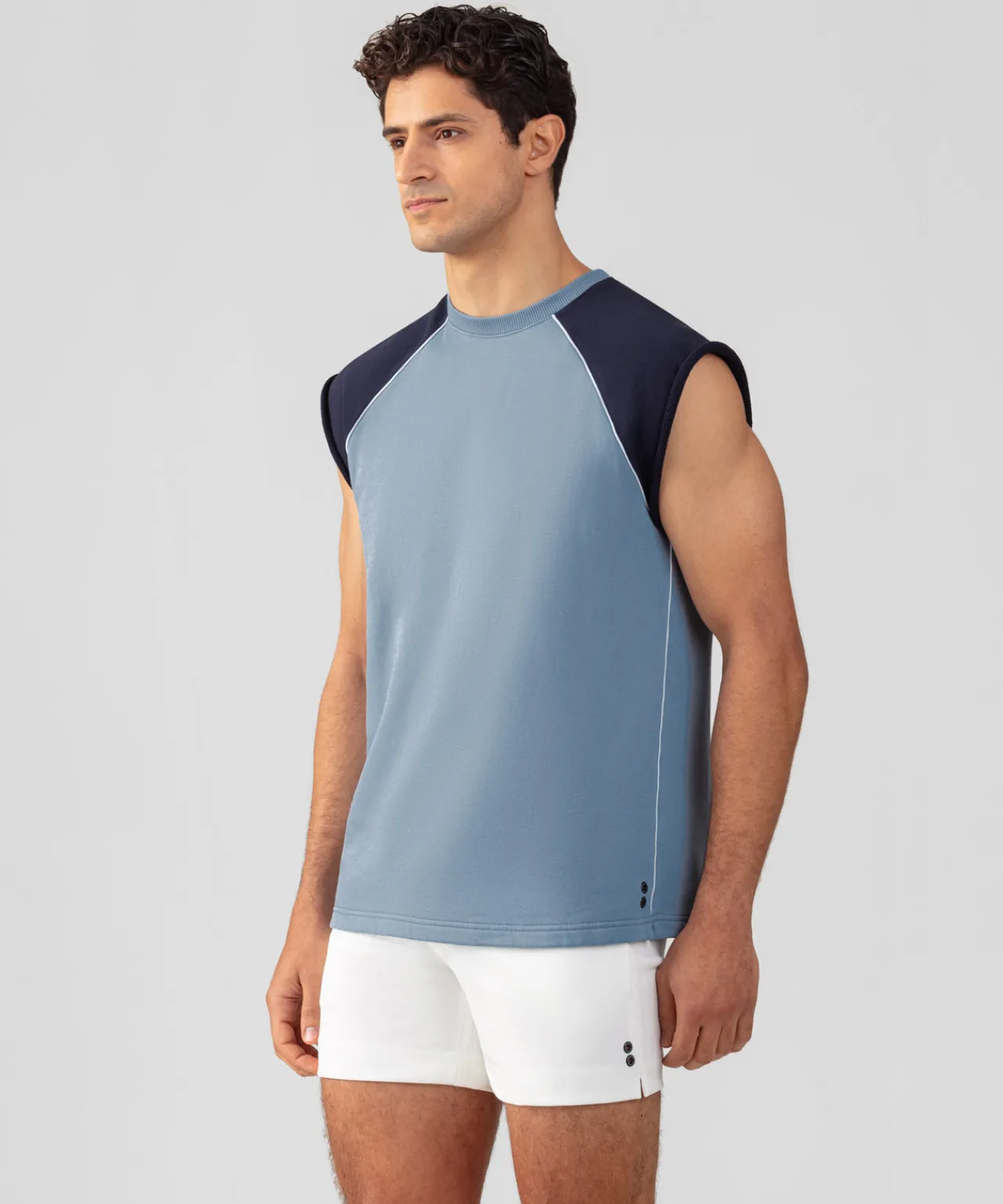 Ron Dorff Sweatshirts>Organic Cotton Sleeveless Sweatshirt