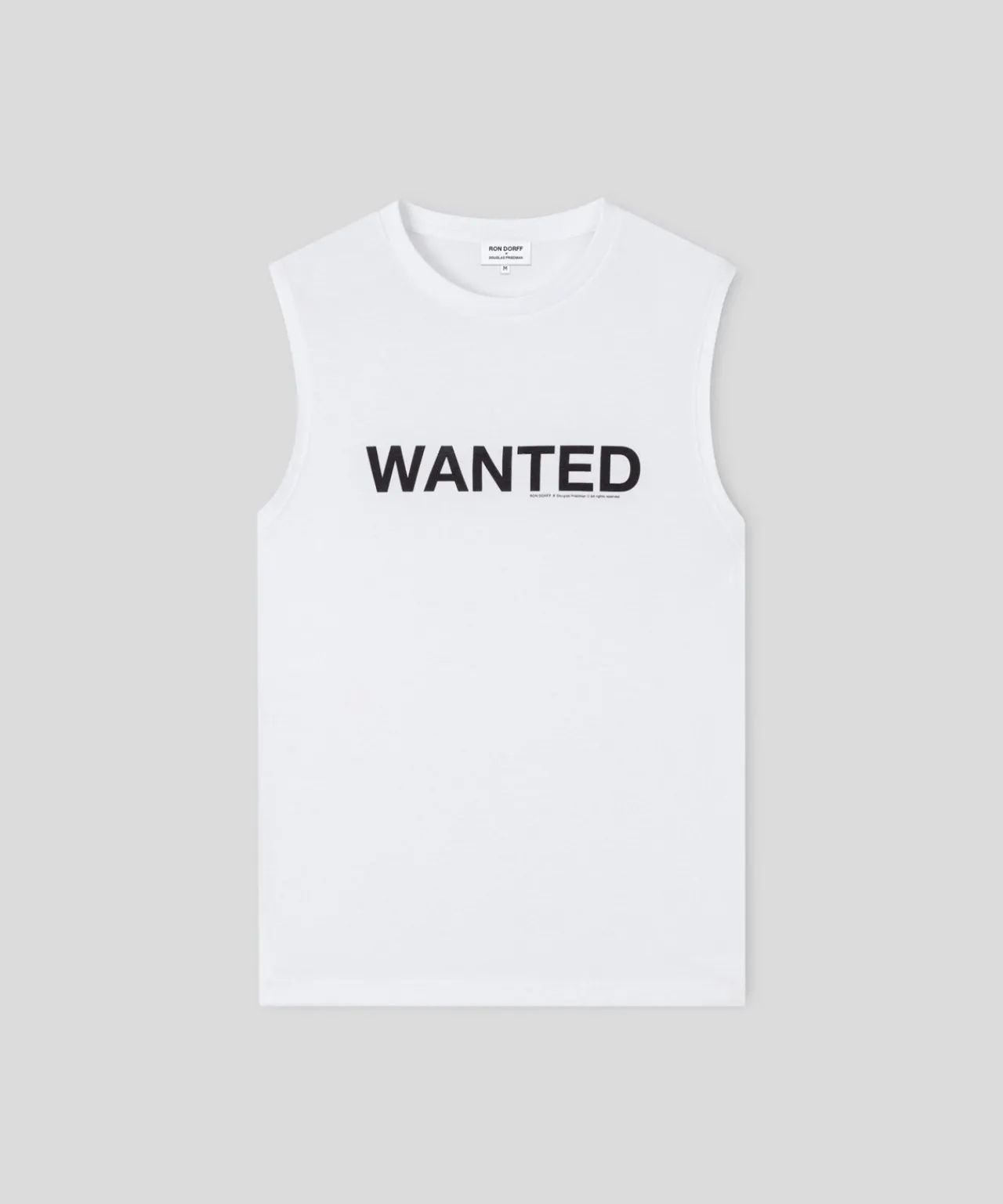 Ron Dorff Lounge T-Shirts | T-Shirts>Organic Cotton Sleeveless T-Shirt "WANTED"