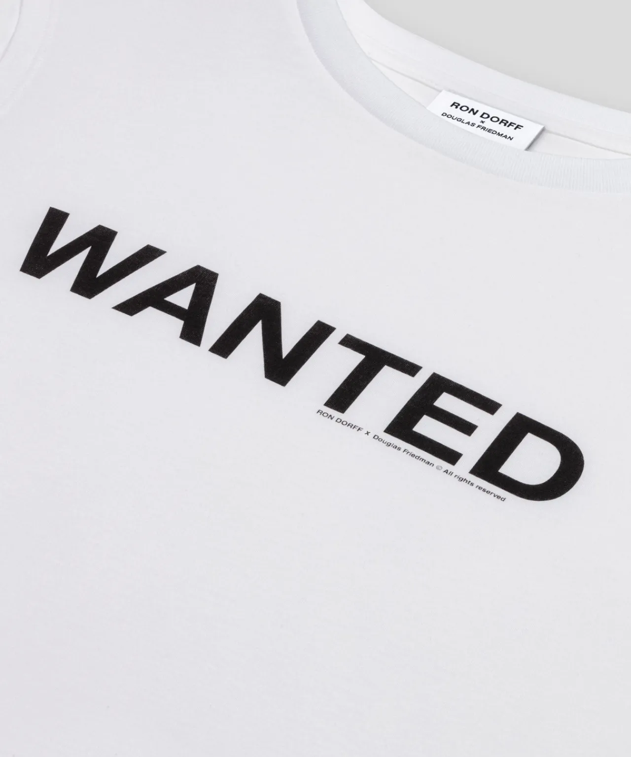 Ron Dorff Lounge T-Shirts | T-Shirts>Organic Cotton Sleeveless T-Shirt "WANTED"