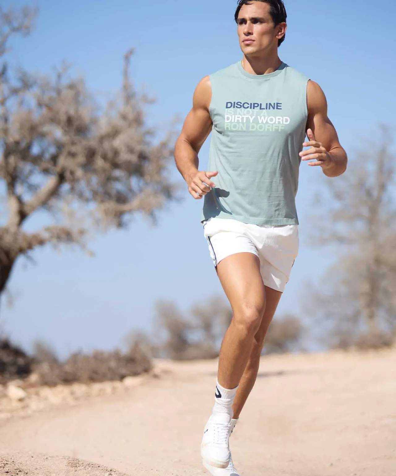 Ron Dorff Lounge T-Shirts | T-Shirts>Organic Cotton Sleeveless T-Shirt "DISCIPLINE"