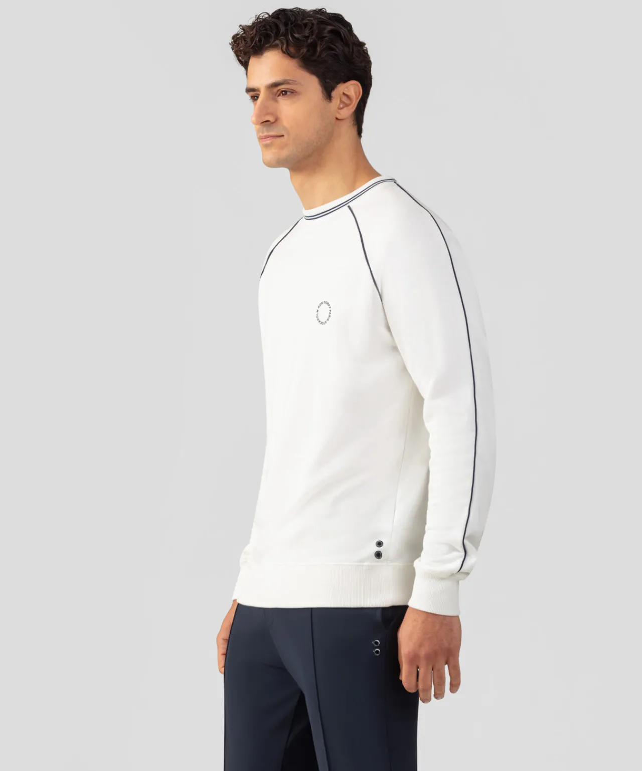 Ron Dorff Sweatshirts>Organic Cotton Sweatshirt w. Piping
