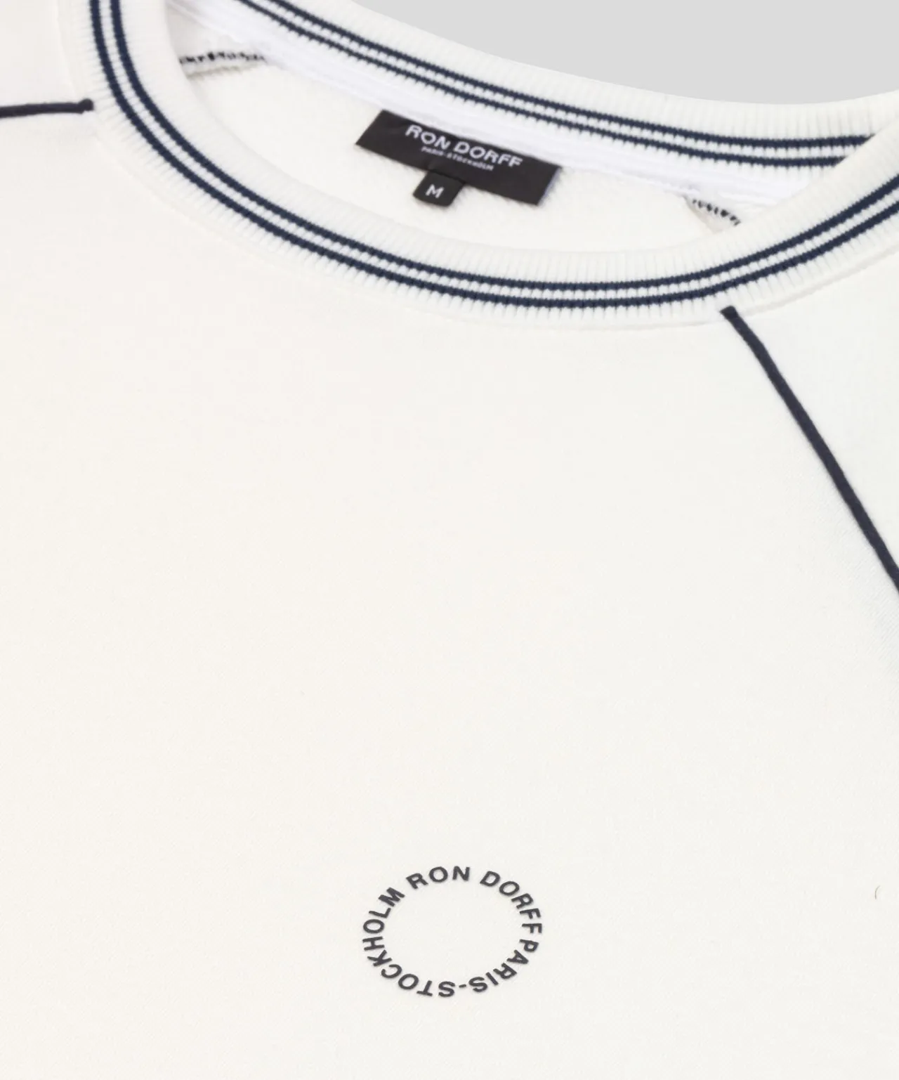Ron Dorff Sweatshirts>Organic Cotton Sweatshirt w. Piping