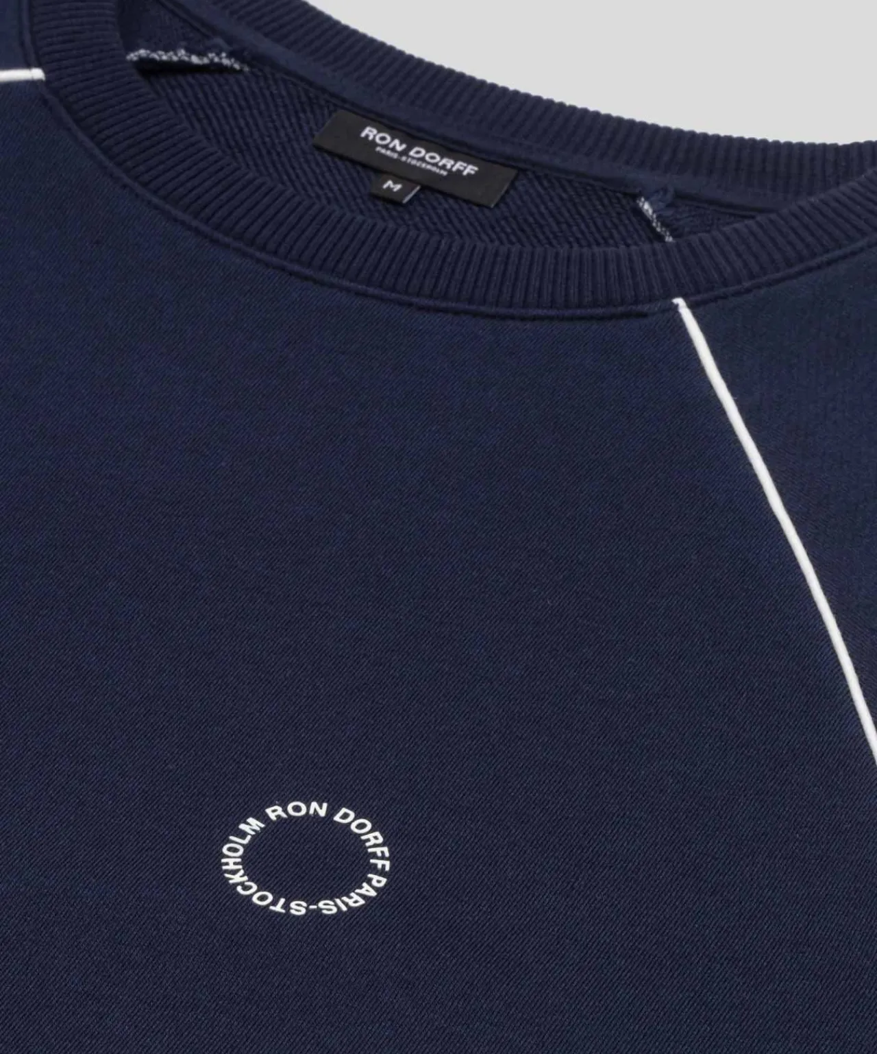 Ron Dorff Sweatshirts>Organic Cotton Sweatshirt w. Piping