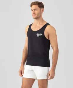 Ron Dorff Pajamas | Lounge T-Shirts>Organic Cotton Tank Top "BEACH BOY"