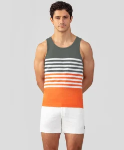 Ron Dorff Pajamas | Lounge T-Shirts>Organic Cotton Tank Top w. Stripes