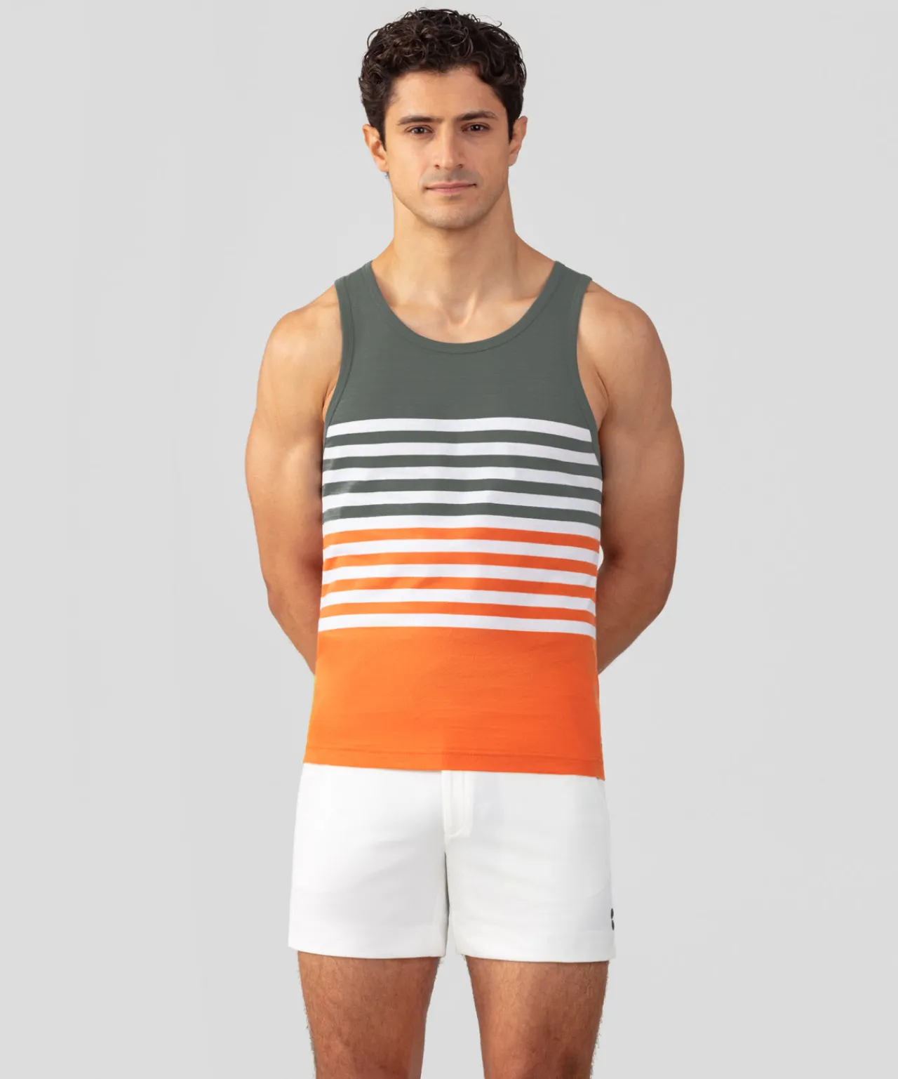 Ron Dorff Pajamas | Lounge T-Shirts>Organic Cotton Tank Top w. Stripes