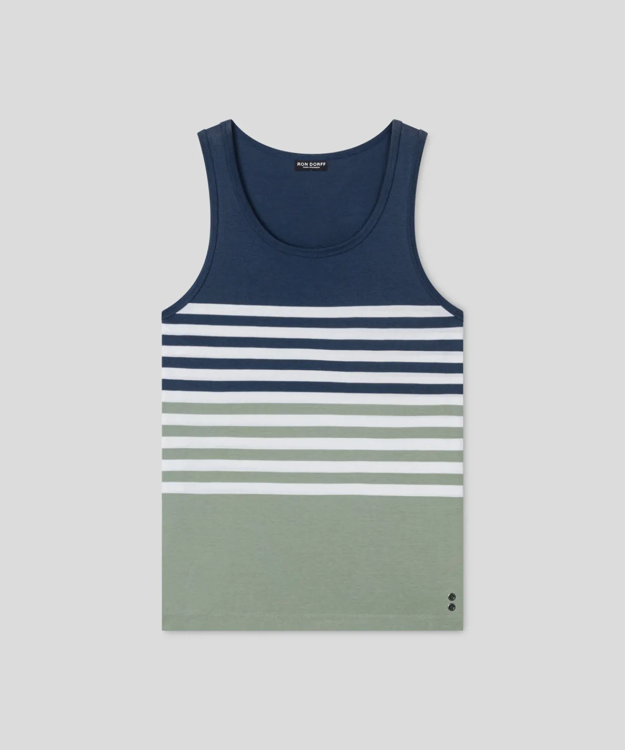 Ron Dorff Pajamas | Lounge T-Shirts>Organic Cotton Tank Top w. Stripes