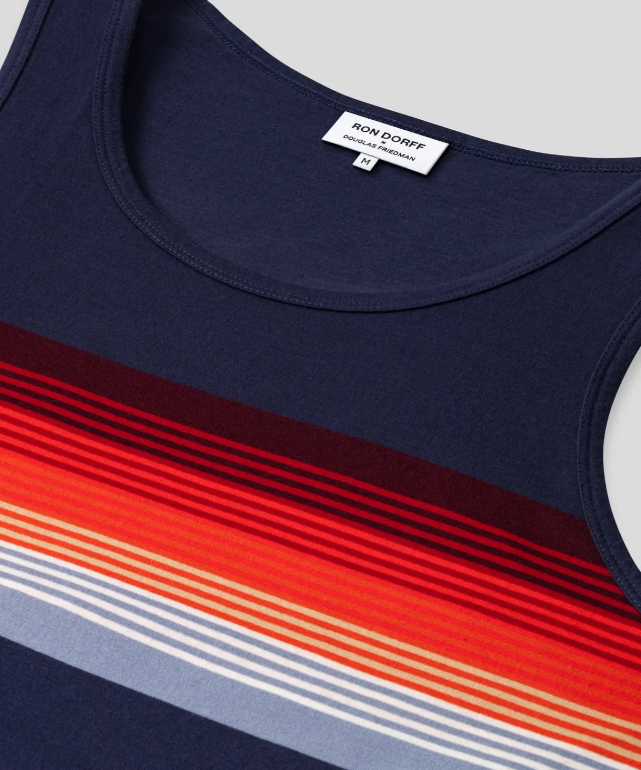 Ron Dorff Pajamas | Lounge T-Shirts>Organic Cotton Tank Top w. Chest Stripes