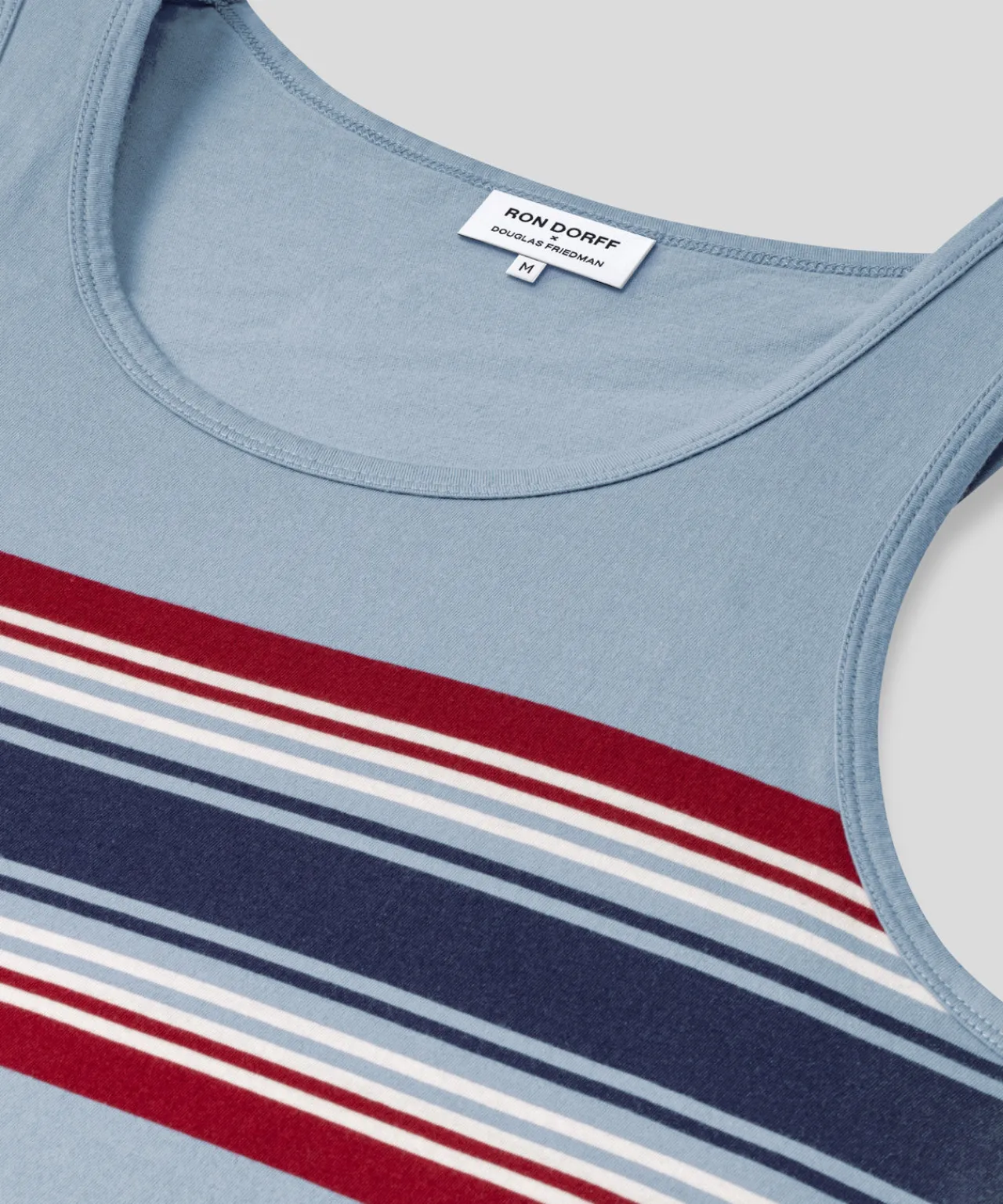 Ron Dorff Pajamas | Lounge T-Shirts>Organic Cotton Tank Top w. Chest Stripes