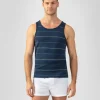 Ron Dorff Pajamas | Lounge T-Shirts>Ribbed Tank Top w. Fisherman Stripes