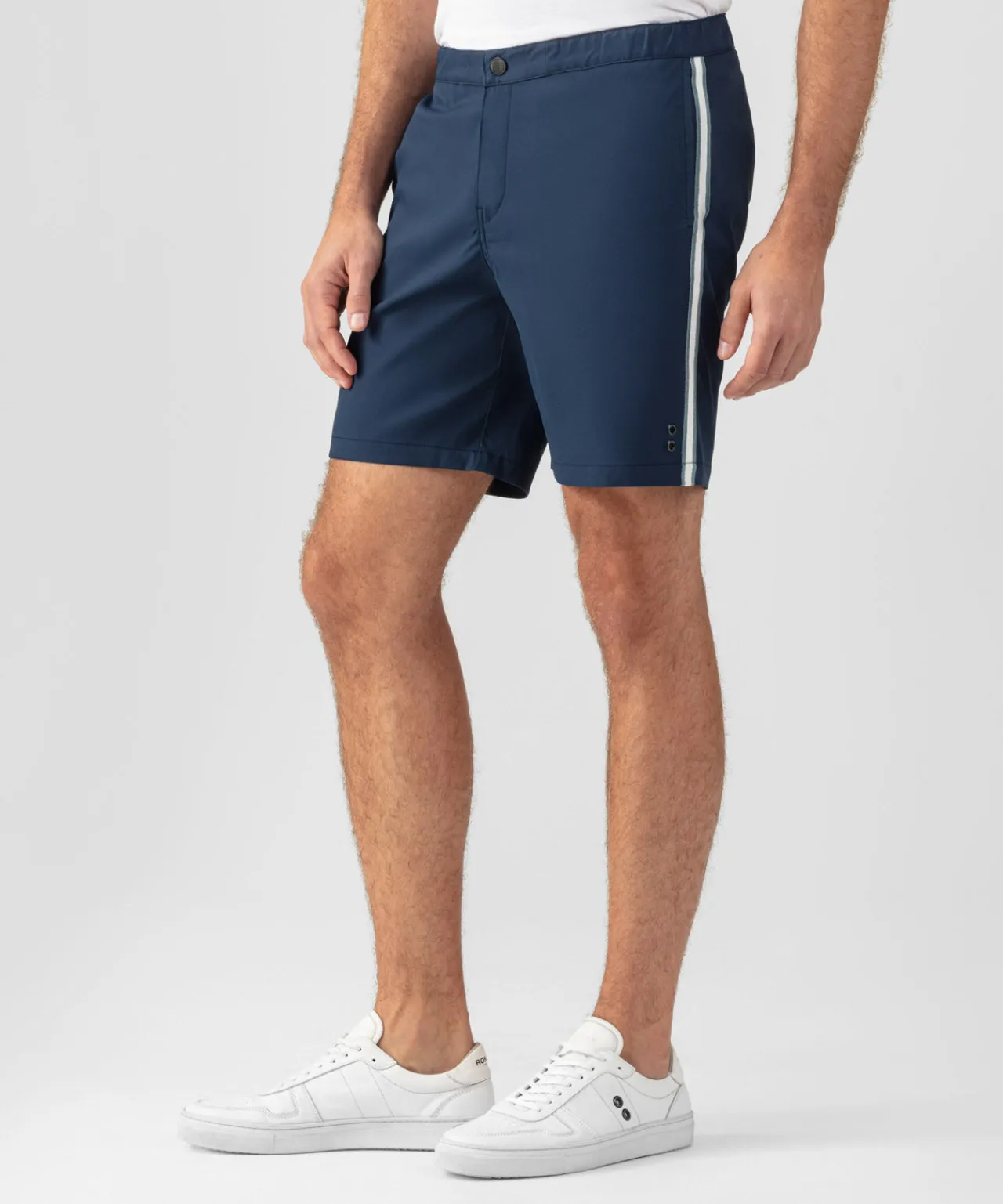 Ron Dorff Shorts>Sports Chino Shorts w. Side Stripes