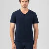 Ron Dorff Lounge T-Shirts | T-Shirts>V Neck T-Shirt Eyelet Edition