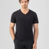 Ron Dorff Lounge T-Shirts | T-Shirts>V Neck T-Shirt Eyelet Edition