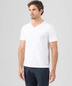 Ron Dorff Lounge T-Shirts | T-Shirts>V Neck T-Shirt Eyelet Edition
