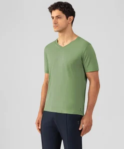 Ron Dorff Lounge T-Shirts | T-Shirts>V Neck T-Shirt Eyelet Edition